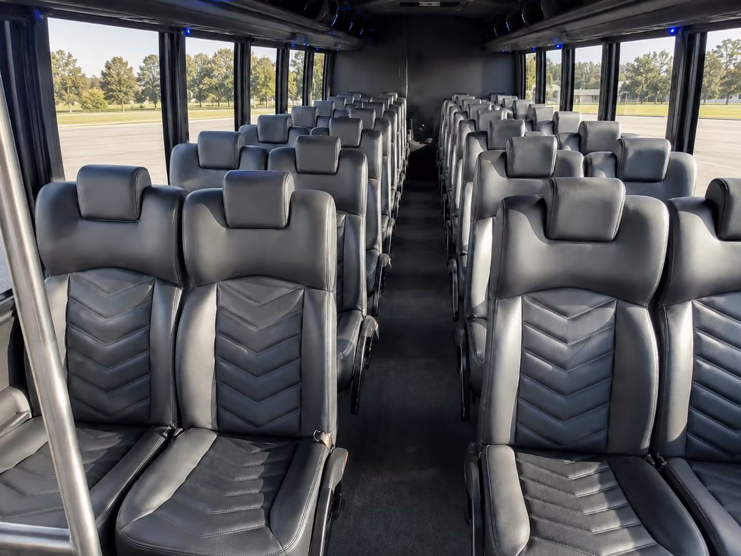 15 passenger minibus interior