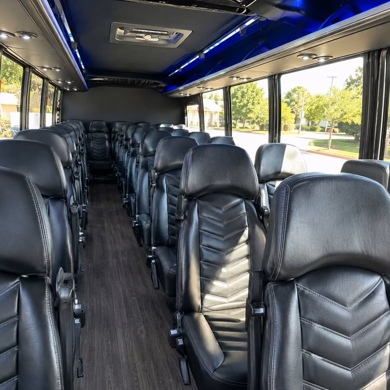 35 passenger minibus interior