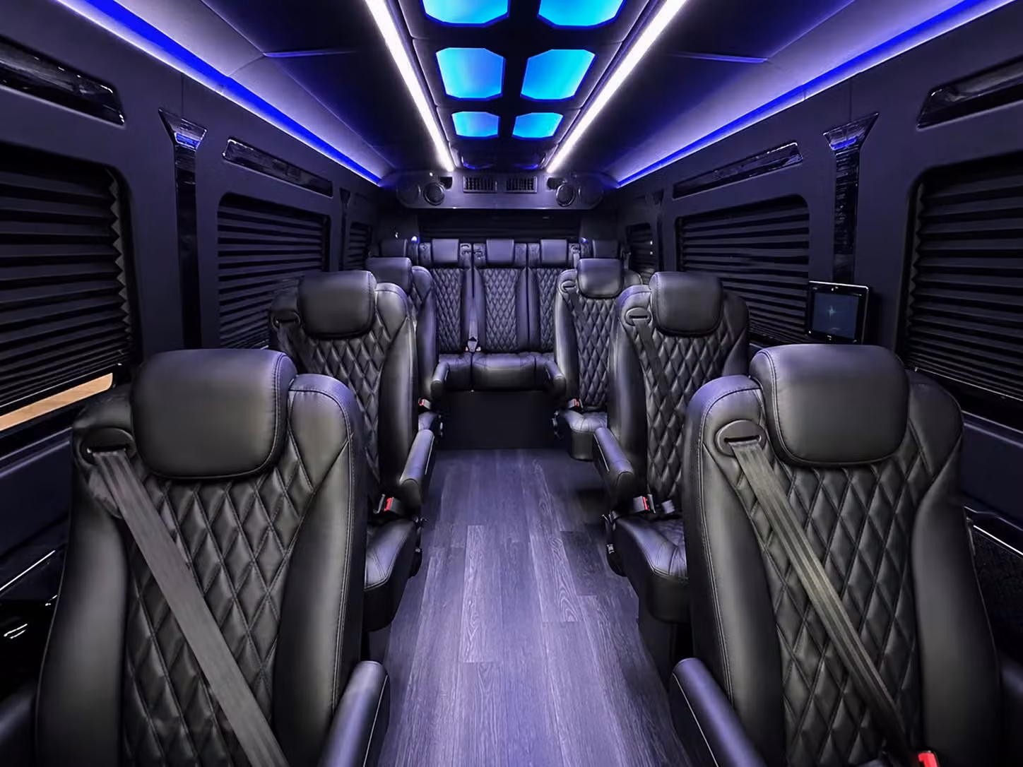 sprinter van with driver inside