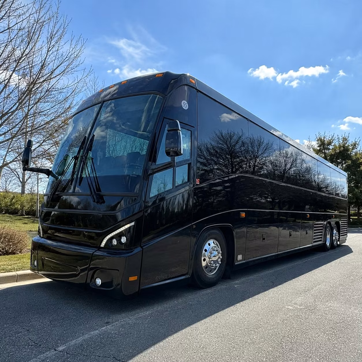 stockton 56 passenger charter bus rental