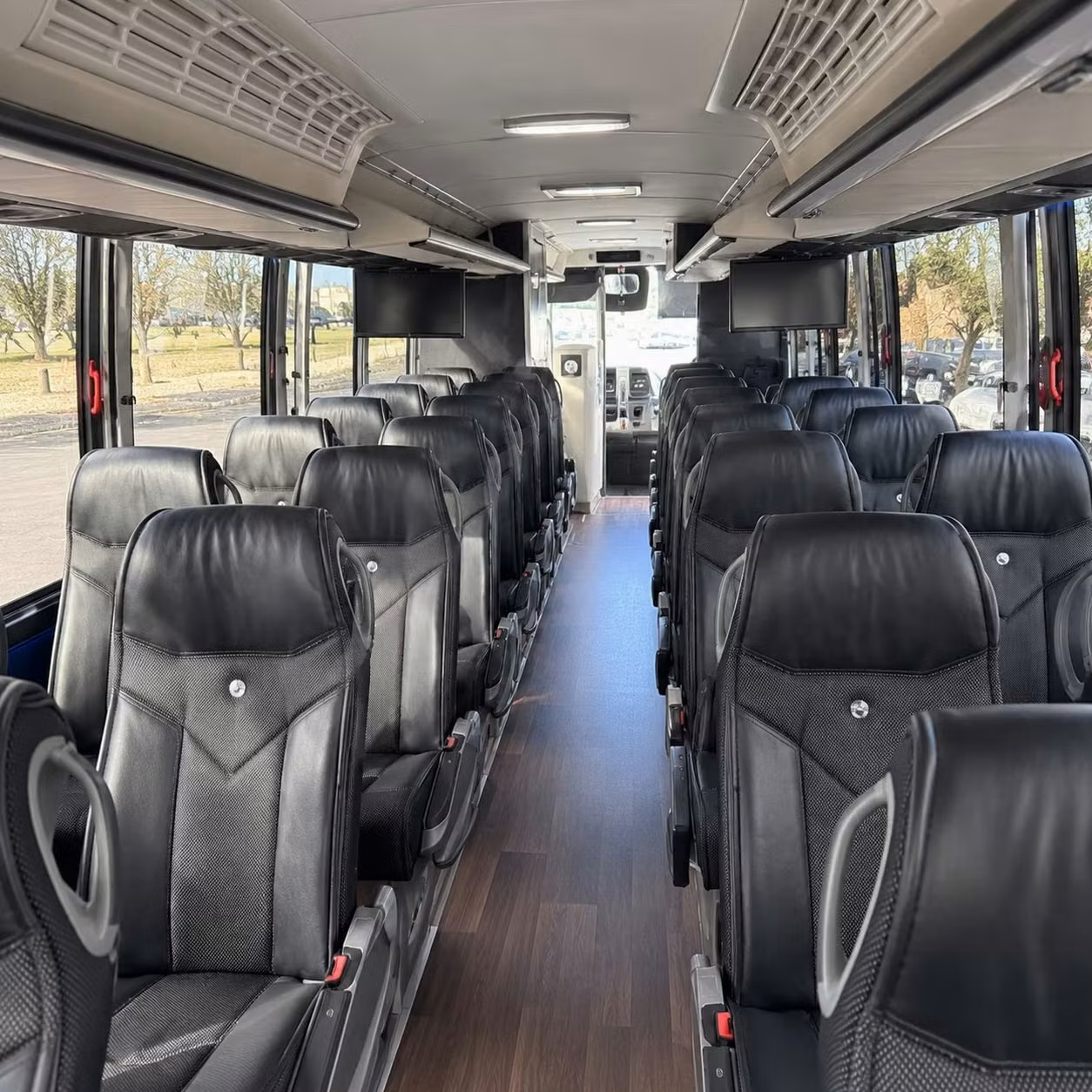 stockton charter bus interior
