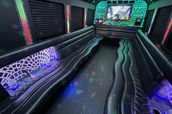 Stockton Limo Bus Interior